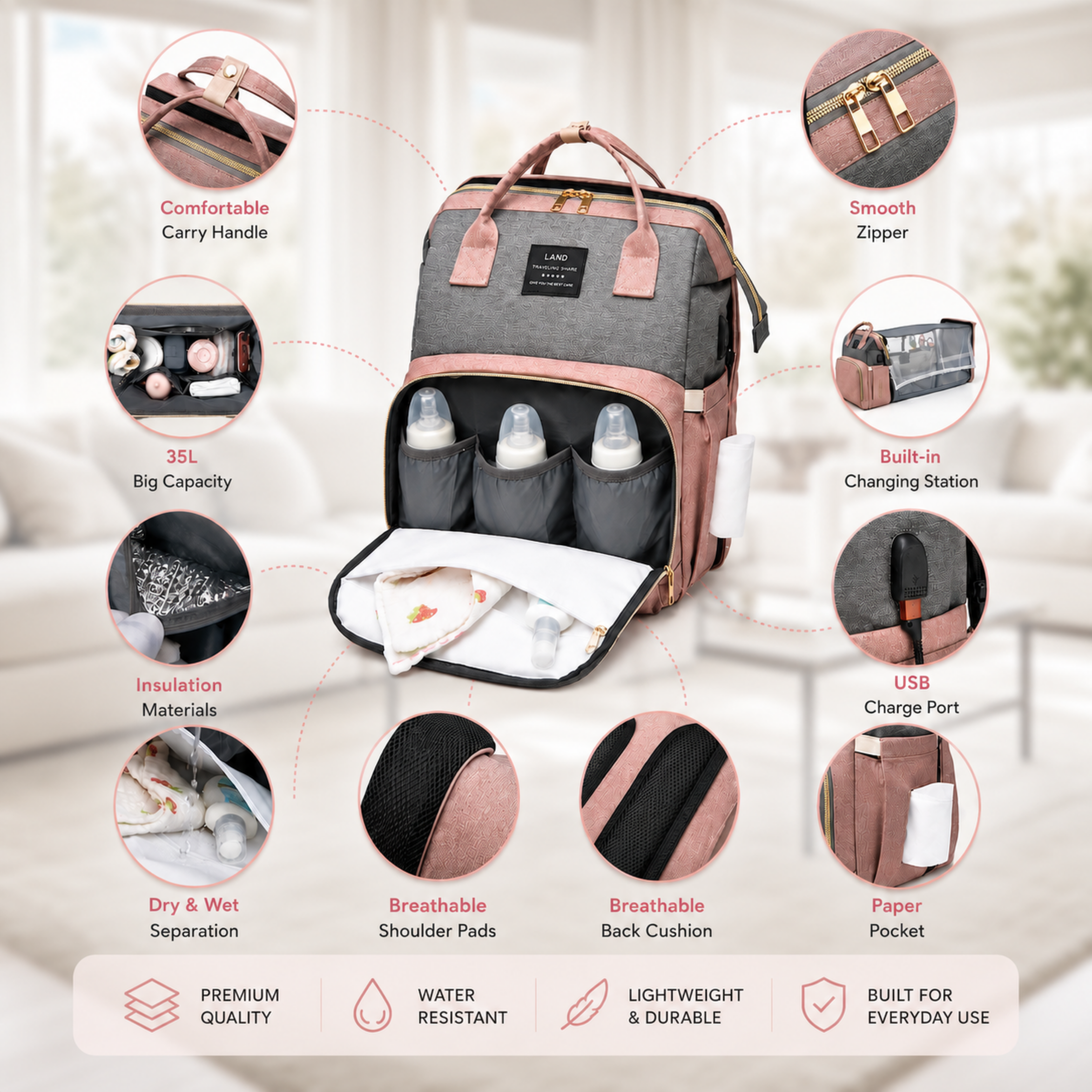 Foldable Nappy Bag™